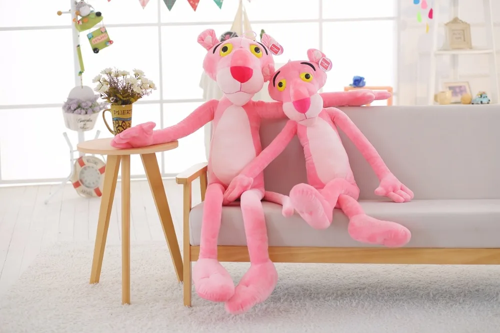 40-80 см милая розовая озорная леопардовая Мягкая игрушка "Розовая пантера" мягкие игрушки Детские куклы Brinquedos заводская цена