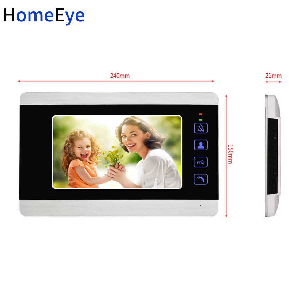 HomeEye 7 'Ɗ проводной многокомнатный видеодомофон 10 квартиры дверной звонок