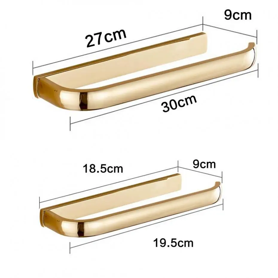Античный Золотой полированный латунный держатель для туалетной бумаги и полотенцесушитель аксессуары для ванной комнаты Товары для ванной комнаты - Цвет: Gold