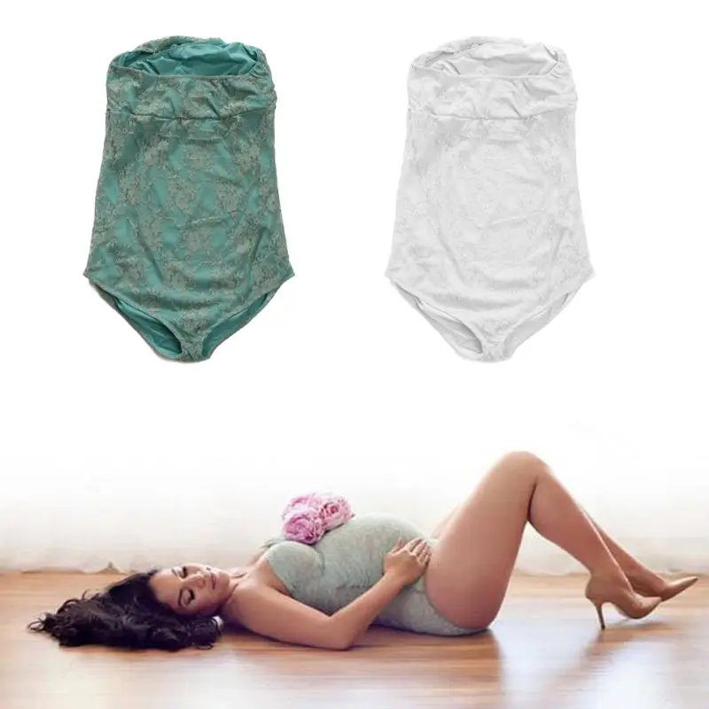 

Maternity Lace Rompers for Pregnancy Photography Props Pregnant Women Photo Shoot Lace Jumpsuit Dress Clothes fotografia