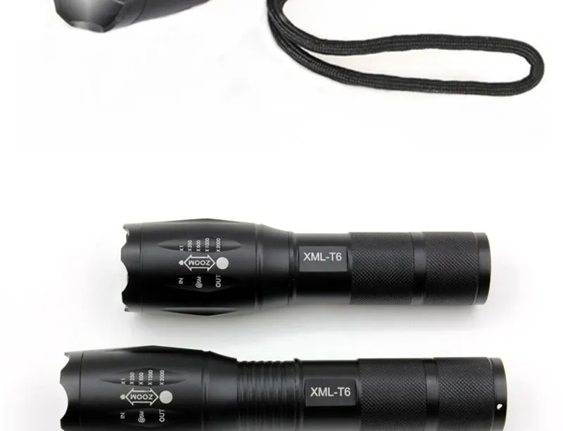 CREE XML E17 T6 Torch Flashlight 2000LM Waterproof Ultra Bright Tactical LED Flash Light Hunting Riding Lamps AAA 18650 (4)