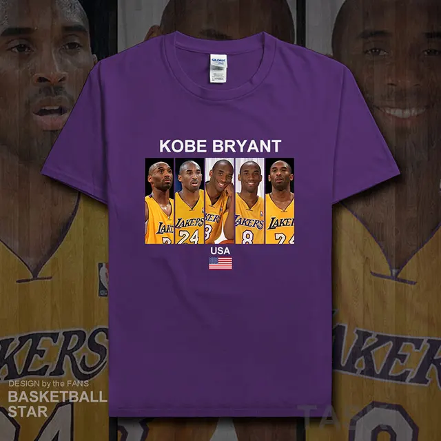 Kobe Bryant t shirt men jerseys fitness t shirts Black Manba fans ...