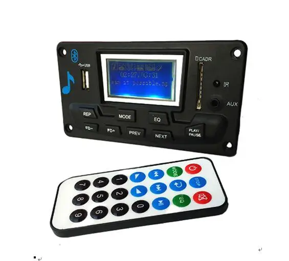 

DC9V-12V MP3/WAV/WMA/FLAC Lyrics Display Recording Bluetooth Audio Decoder Board