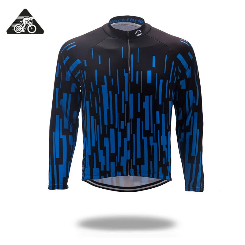 

Rockthrill New Blue Quick Dry Jersey Long Sleeve Cycling Jerseys Spring/Autumn Ropa Ciclismo Bike Bicycle Clothes Tops Maillot