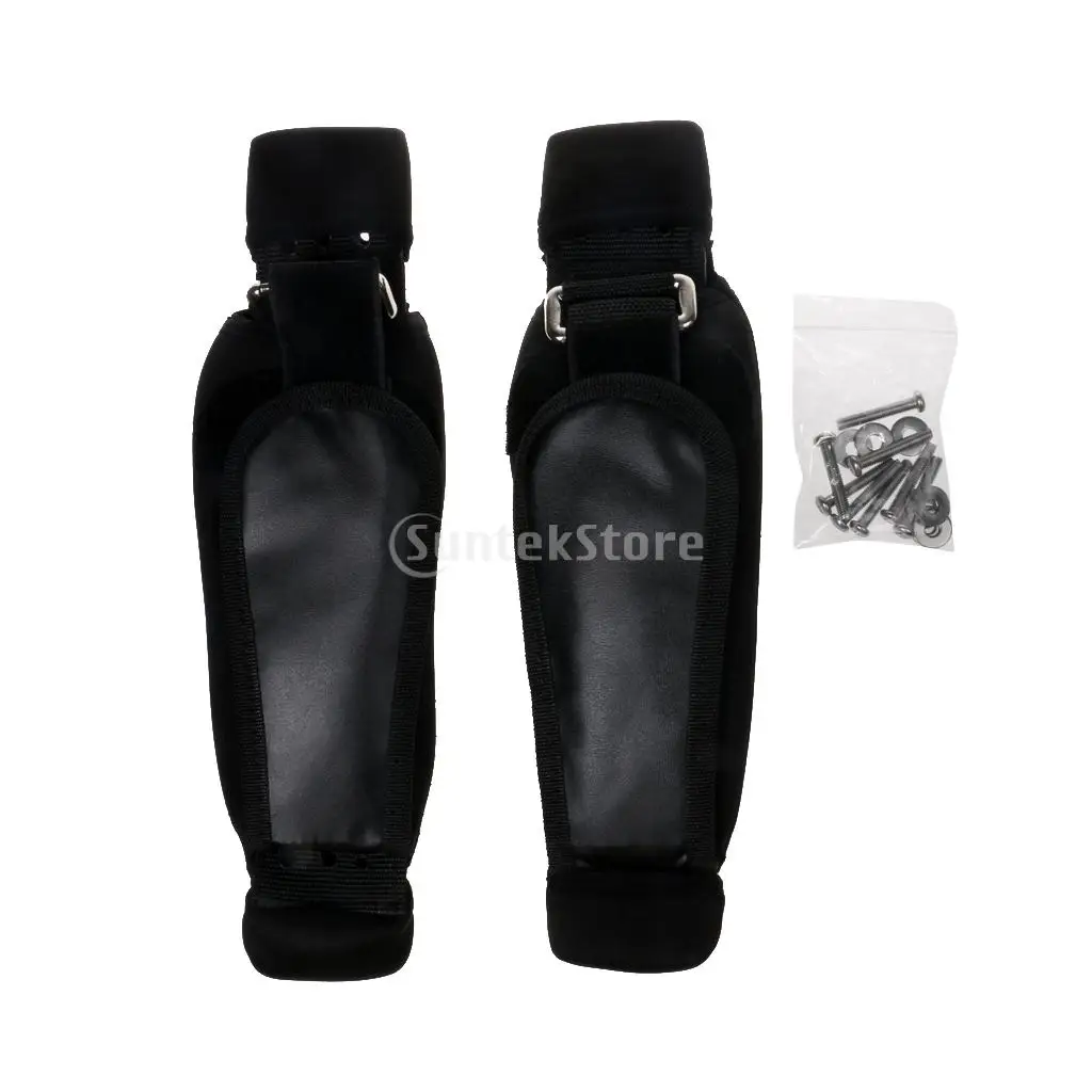 

1 Pair Foot Straps Kiteboard Kitesurfing Surf Board Replacement - Black