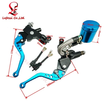 

2pcs BLUE 7/8" 22MM UNIVERSAL MOTORBIKE FRONT LEFT RIGHT HYDRAULIC BRAKE CLUTCH MASTER CYLINDER FOR HONDA YAMAHA KAWASAKI SUZUKI