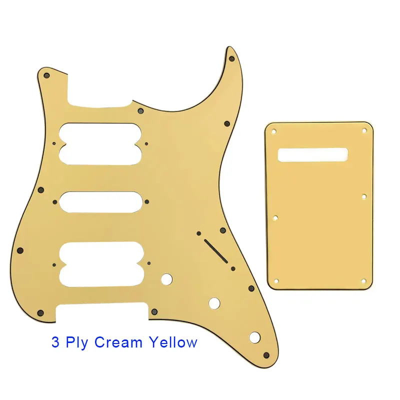 Качественные гитарные детали-для США 11 винтовых отверстий Startocaster плеер HSH Humbucker Strat Guitar pickguard Script Plate& Back Plate