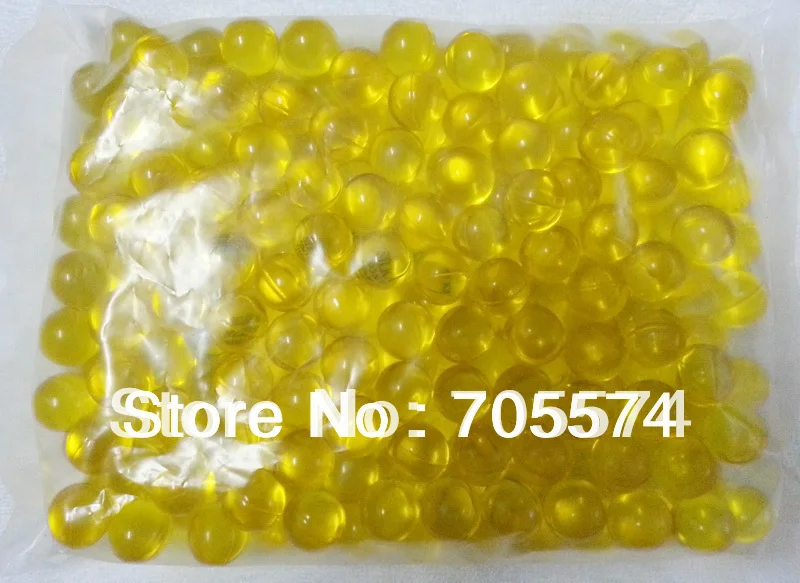 Hot Wholesale!!! OEM Free Shipping 3.9g Yellow Round shaped Bath Oil