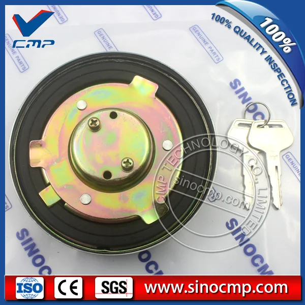 Komatsu fuel tank cap, sliver (5)