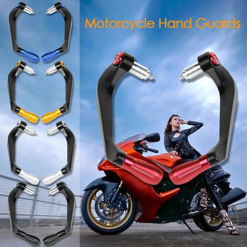 

1 Pair CNC Aluminum Alloy 7/8 Motorcycle Brake Clutch Lever Hand Guards 22mm Handlebar Handguards Hand Protector