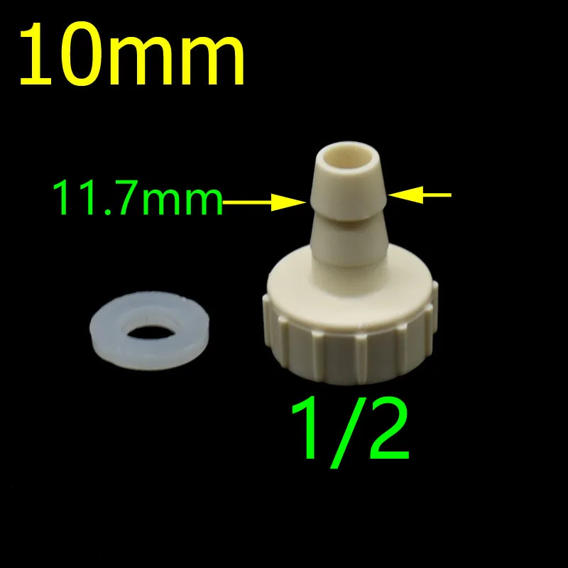 Шланг для орошения 1/" до 1/2 женский снижение Барб 1/2 до 4/7 колючий разъем 4/7 орошения разъем 5 шт