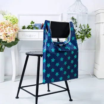 

1 Piece Lady Foldable Reusable Bag Eco Reusable Stroller Hanging Bag Bottle Diaper Holder Storage Stroller Bag P0