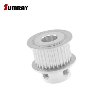 

SUMRAY MXL 32T Timing Pulley 5/6/6.35/7/8/10/12mm Inner Bore Gear Belt Pulley 11mm Belt Width Aluminium Motor Pulley 2PCS