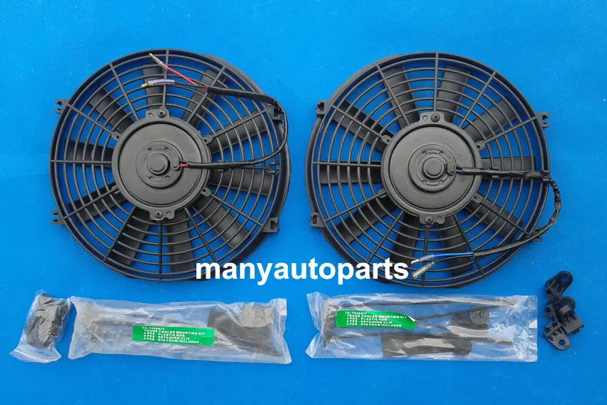 14 "12 в 90 вт электрический вытяжной вентилятор охлаждения радиатора и комплект
