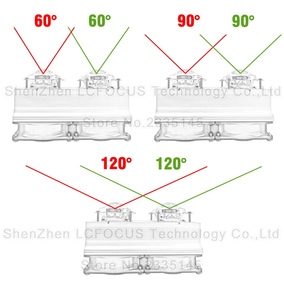  LED Heatsink Cooling Radiator + 60 90 120 Degrees Len + Reflector Bracket + Fans For 20 30 50 100 2 - 32832080290