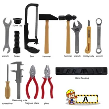 Новые 14 шт./компл. инструмент для ремонта игровой домик игрушки модели для детей Обучающие Игрушки для раннего развития дома Пластик Моделирование Инструменты P20