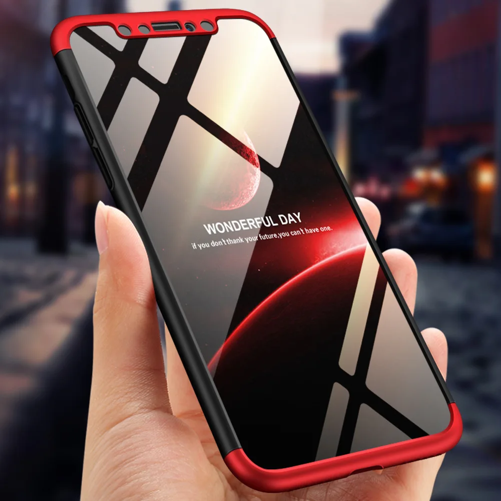 

Phone Case for Iphone X Three Segment Splicing Fashion Style PC Hard Cover Anti-knock Iphone 7 Case Iphone 6 6s 7 8 Plus Case