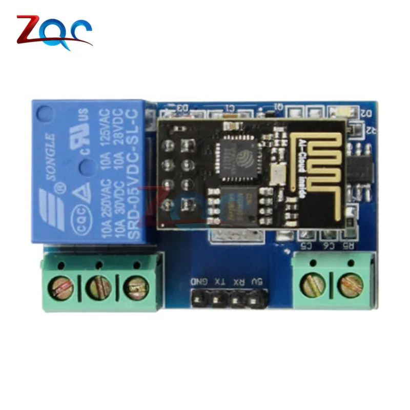 

ESP8266 ESP-01 DC 5V WiFi Relay Module Things Smart Home Remote Control Switch for Arduino Phone APP ESP-01 Relay Module