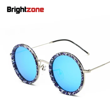 

New Sunglasses Round Box Polarized Mirror Colorful Restore Ancient Ways Sunglasses Crown Prince Mirror oculos de sol gafas