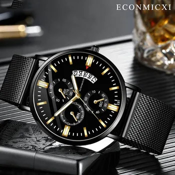 

Mens watches Luxury Men's Analog Date Slim Alloy Dress Wrist Watch Waterproof Wristwatch reloj hombre