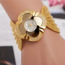 Fabuleux Dame Diamant Bracelet Montre Miroir De Luxe Quartz Montre 5.17