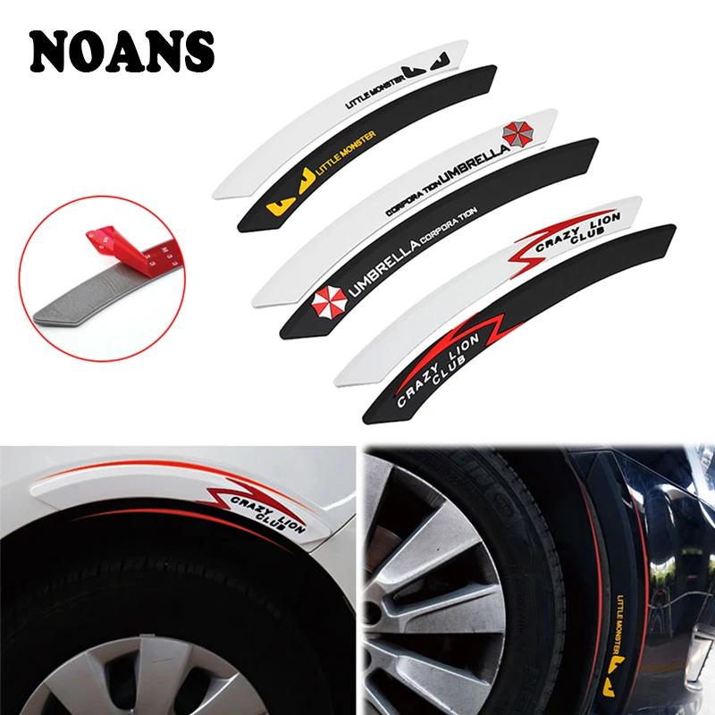 

2X Car Fender Wheel Eyebrow Protector Stickers For Seat Ibiza 6L Leon Altea Mazda 6 3 CX3 Hyundai Tucson I30 Solaris Creta Kona