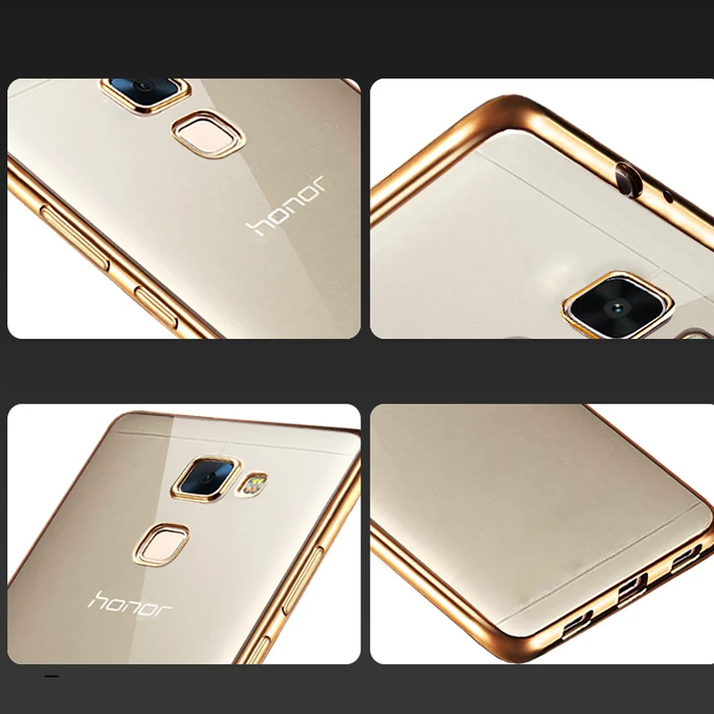 Ультратонкий чехол MONASI honor7 из прозрачного розового золота для honor 7 оригинальный