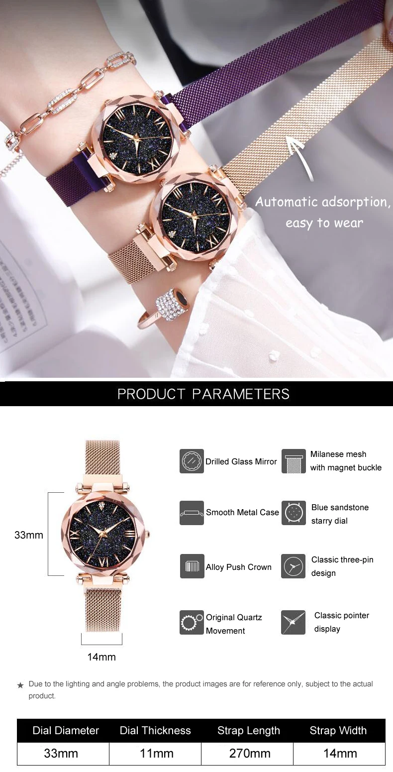 Dropshipping Luxury Women Watches Magnetic Starry Sky Female Clock Quartz Wristwatch Fashion Ladies Wrist Watch Relogio Feminino