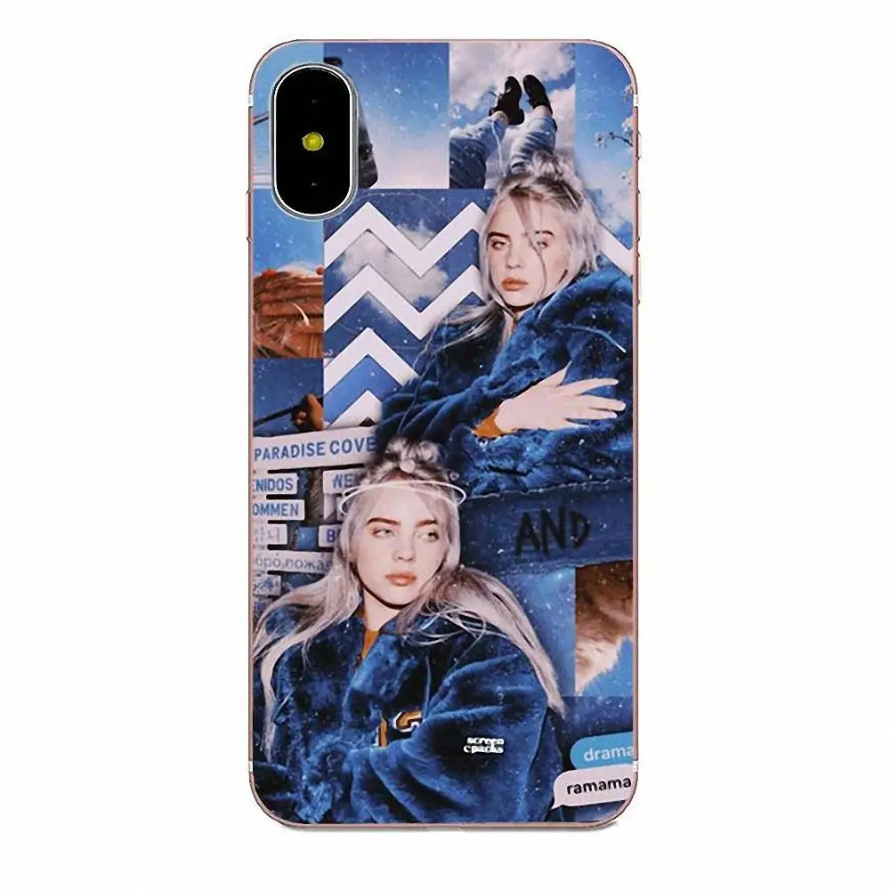 Чехол для мобильного телефона с дизайном Billie Eilish Samsung Galaxy Note 5 8 9 S3 S4 S5 S6 S7 S8 S9 S10 mini