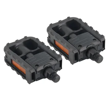 

1 Pair Universal Plastic Mountain Bike Bicycle Folding Pedals Non-slip Black For All Types of Bike