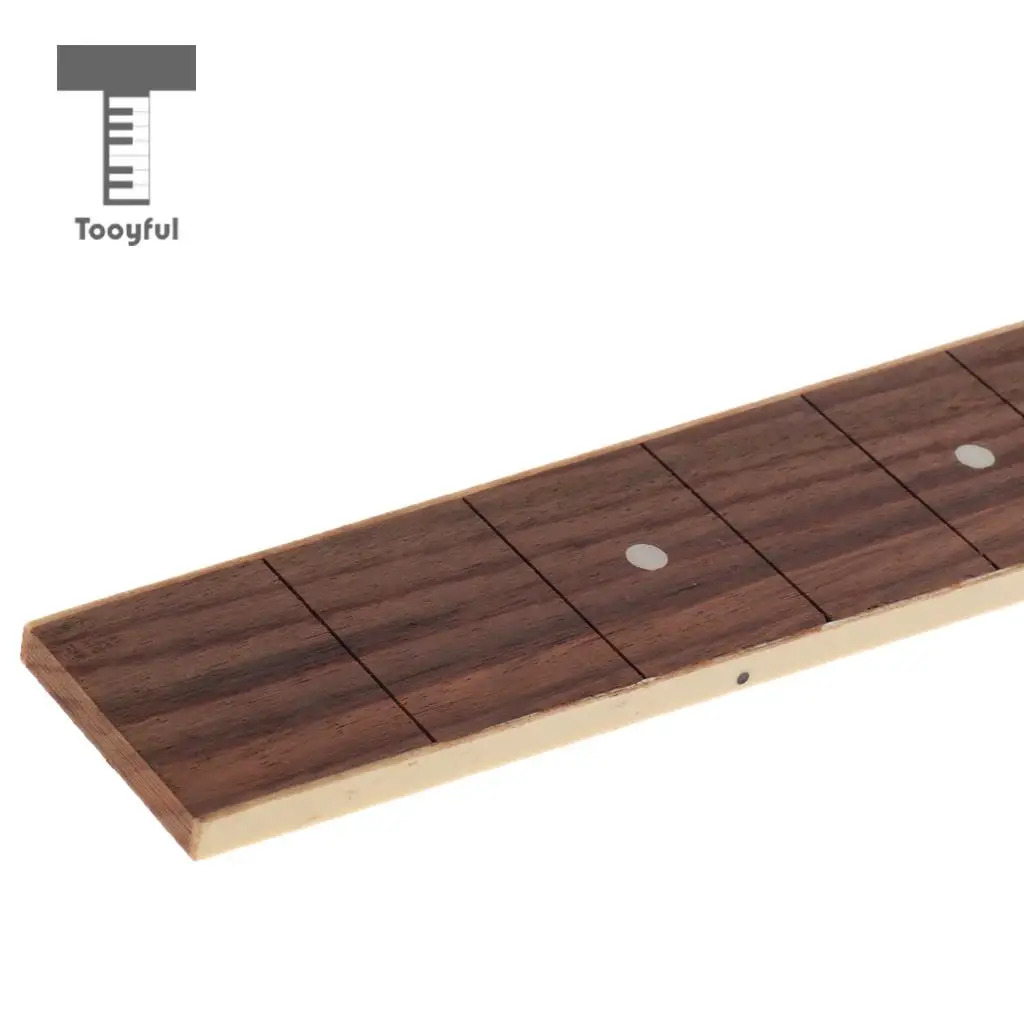 Rosewood 19/24 Guitar Fingerboard Fretboard Good Stability With White Acrylic Inlay Dot For Electric Guitar Replacement Parts