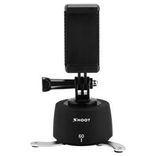 SHOOT 360 Degrees Panning Rotating Time Lapse for GoPro dslr Yi 4K SJCAM Eken Stabilizer GoPro Tripod Head Set for Phone