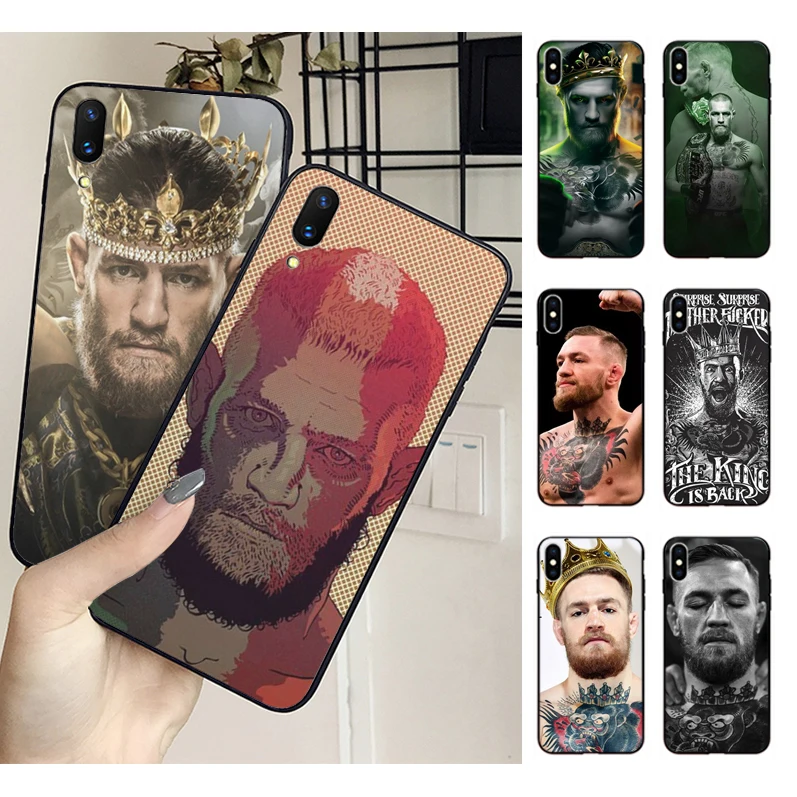 

MaiYaCa Conor Mcgregor The King Phone Case Soft Silicone Capa For iphone X 8 8plus 7 7plus 6plus 6s 5S SE XS XR XSmax Case Cover