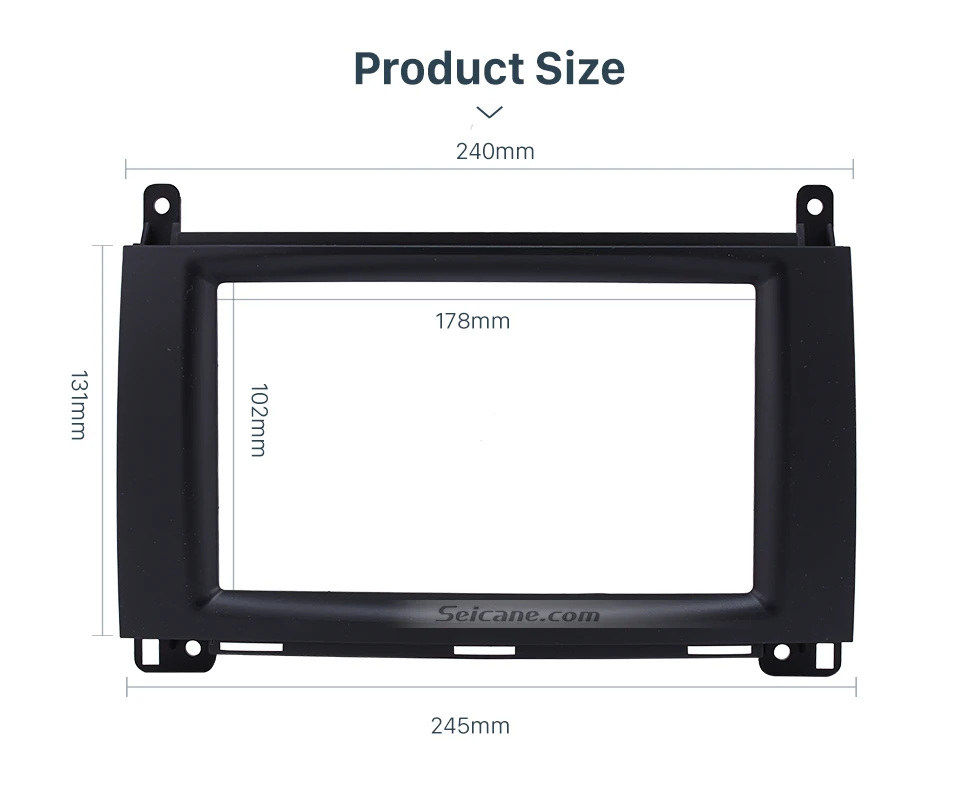 Seicane 173*98/178*100*178*102 мм 2DIN автоаудио фасции для BENZ B200/A-Class(W169)/B-Class(W245) стерео Рамка комплект для переоборудования