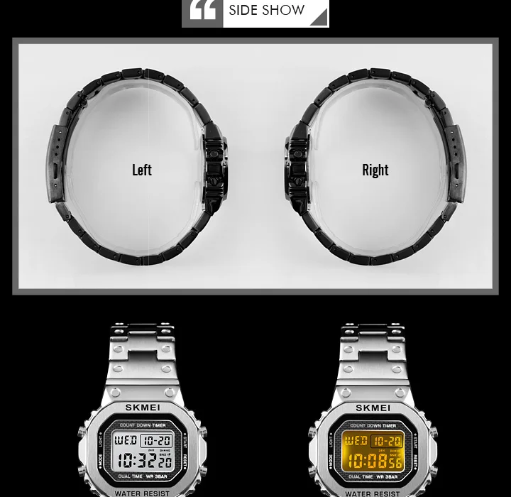 SKMEI повседневные женские водонепроницаемые наручные часы женские Цифровые Часы Хронограф Календарь спортивные часы Relogio Feminino