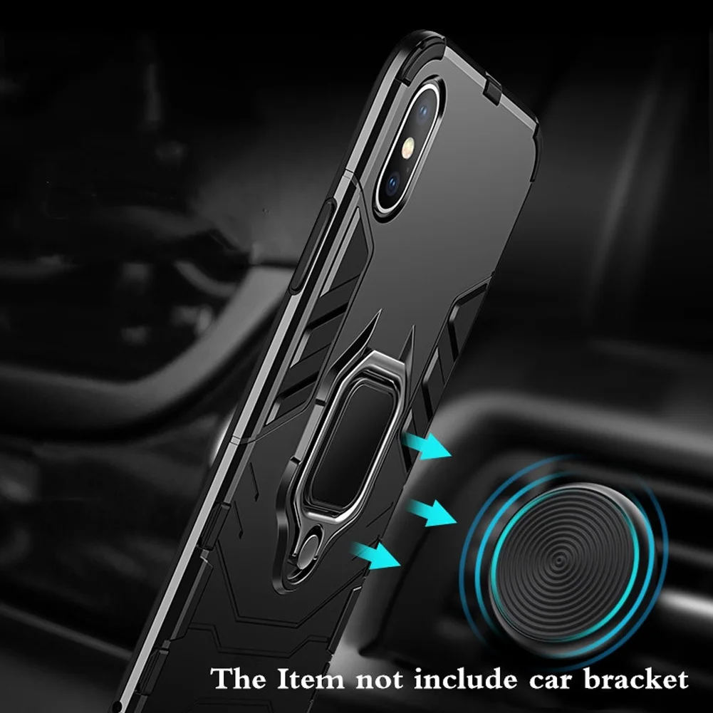 Jetjoy Ring Stand Hard Armor чехол для телефона Xiaomi 8 SE Redmi 5Plus Note 6 Max F1 противоударный Роскошный
