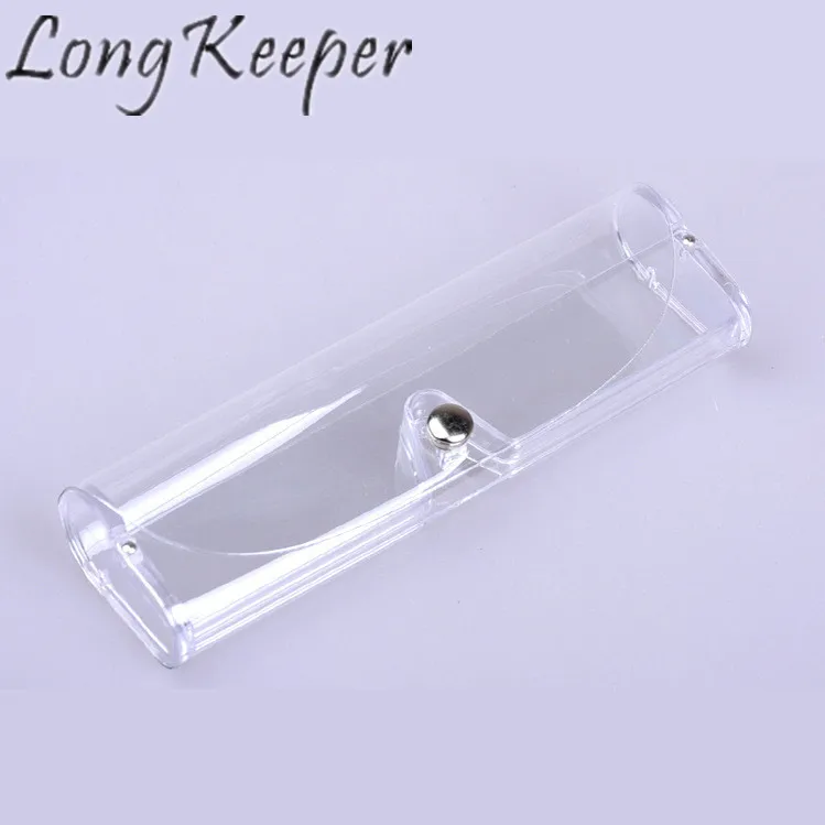 

Long Keeper Glasses Case Presbyopic Box Bag Reading Men Women Eyeglasses Eyewear Spectacles Diopter Transparent Button Protector