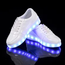2017 nueva primavera de cuero a prueba de agua de carga usb niños led zapatos de Los Muchachos y niñas niño iluminan zapatos zapatos para niños ligh led