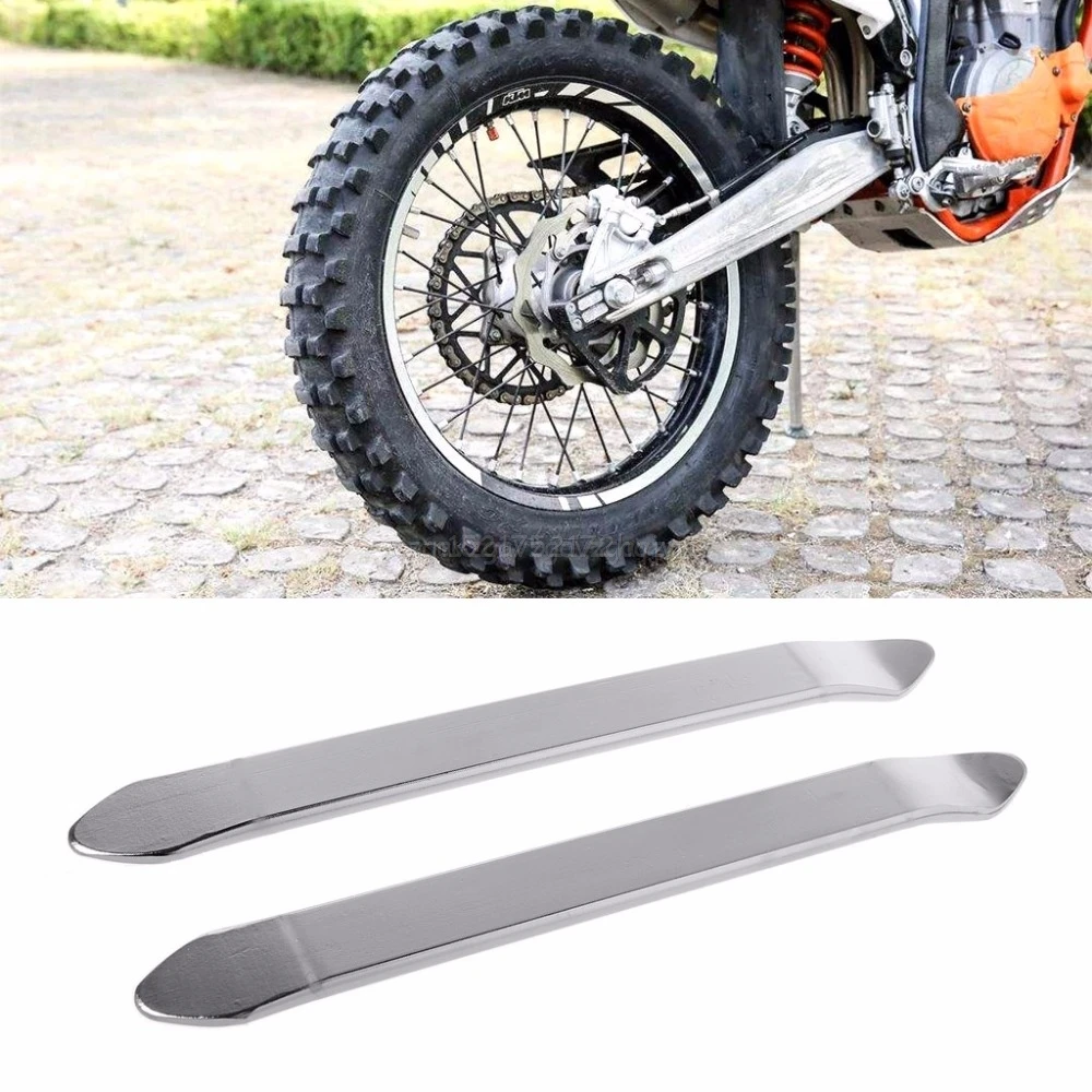 

2pcs Tyre Tire Lever Steel Pry Bar Repair Tool For Car Bicycle Mountain Motorcycle Maintenance Accessories 9Inch Mr15 19