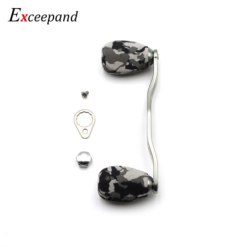 Exceepand Gray CAMO Knob Grip Gunsmoke Color Metal Handle Fishing Reel Handle for Abu Garcia Daiwa Saltwater Baitcasting Reel Exceepand Gray CAMO Knob Grip Gunsmoke Color Metal Handle Fishing Reel Handle for Abu Garcia Daiwa Saltwater Baitcasting Reel