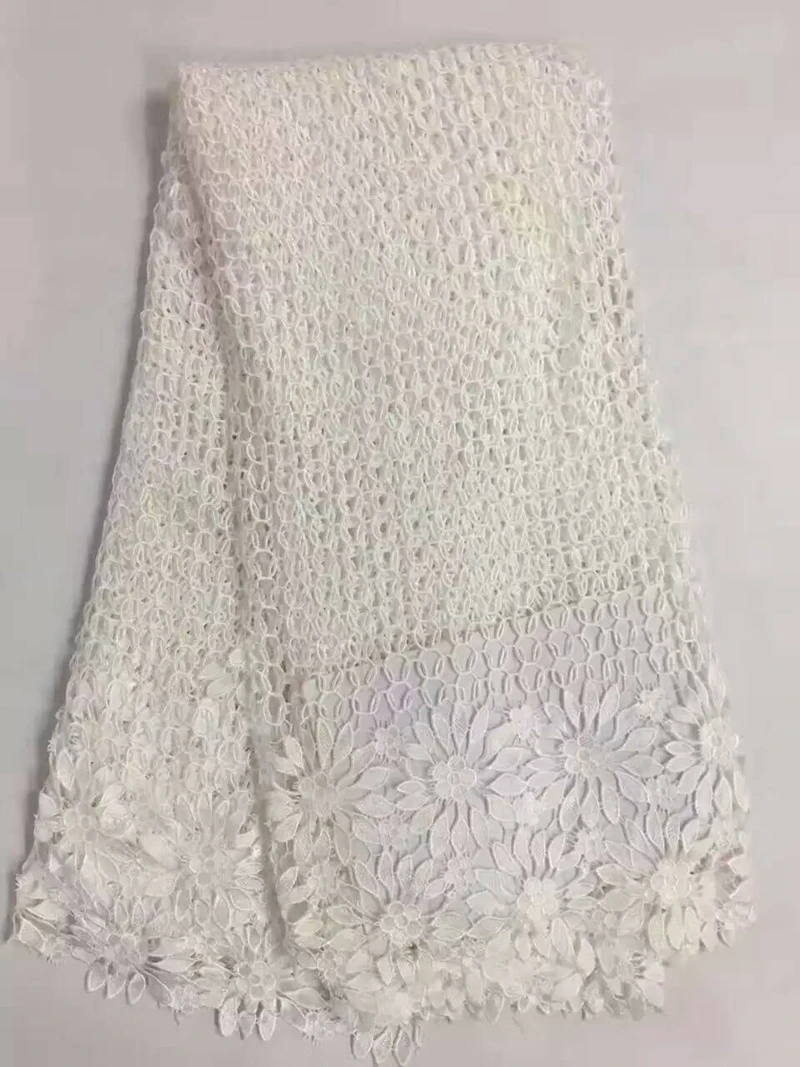 White Bridal Lace Fabric Wholesale Wedding Dress Material Mesh