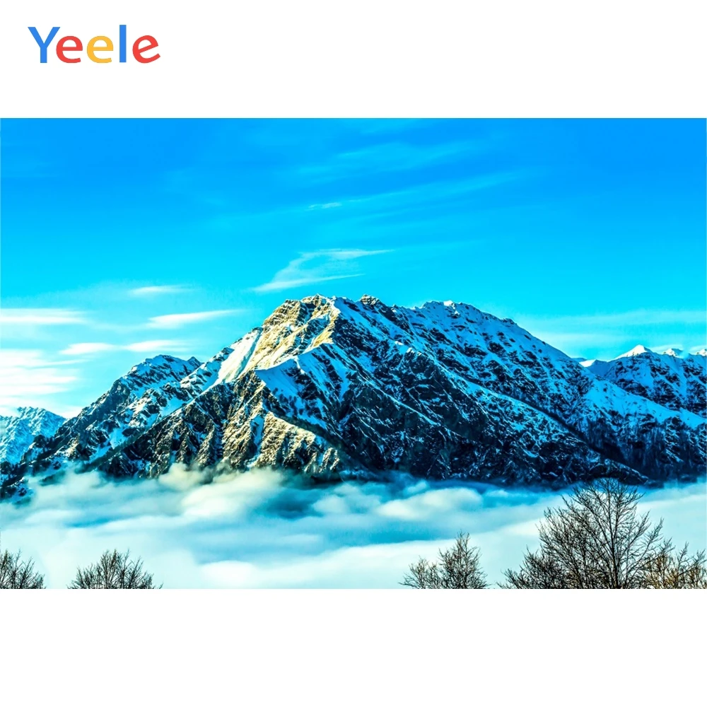 Yeele пейзаж горы голубое небо облако туман Декор фотографии фоны