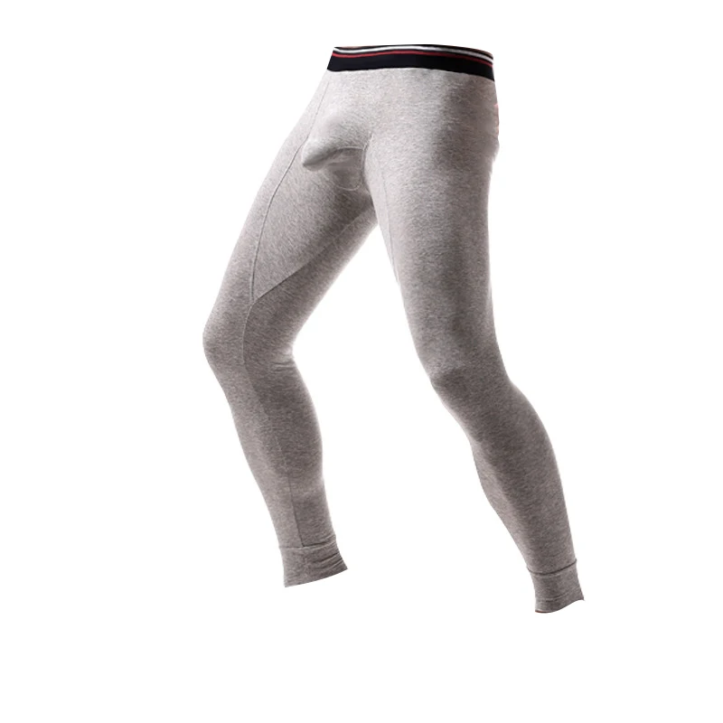 Men Warm Long Johns Leggings Pants High Quality Big Pouch Boxer Underwear Hot Winter Men Long Johns Cotton Thermal Underpants