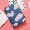 Diseño de nubes mujeres cubierta de pasaporte de viaje, accesorios PU pasaporte Protector con el Banco tarjeta de identificación funda, soporte regalos para los niños de las mujeres ► Foto 2/6