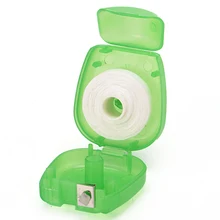 50 метров зубная нить er встроенная катушка воск мятный ароматизированный Замена плоский провод стоматологические зубочистки межзубная щетка провод