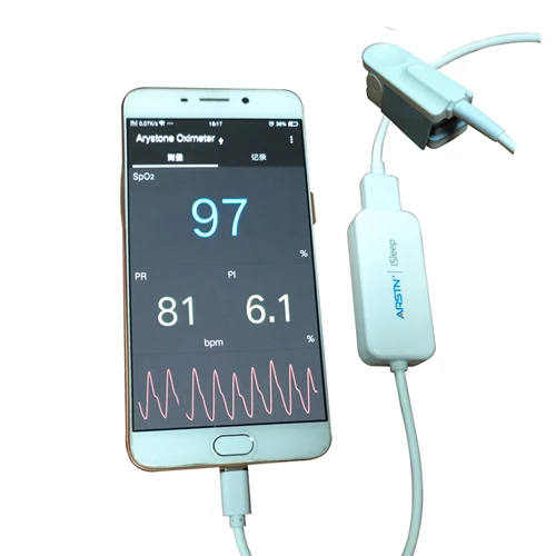 Портативный Пульсоксиметр Pulsioximetro для мобильного телефона Android с функцией OTG, 4 датчика, для взрослых, детей, младенцев, новорожденных