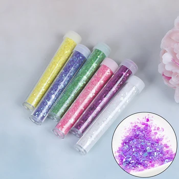 

2Pcs 3.5g Sequin/Glitter Filler Clear/Fluffy Slime Box Toys For Children Charms Modeling Clay DIY Kit Accessories 12 Colors