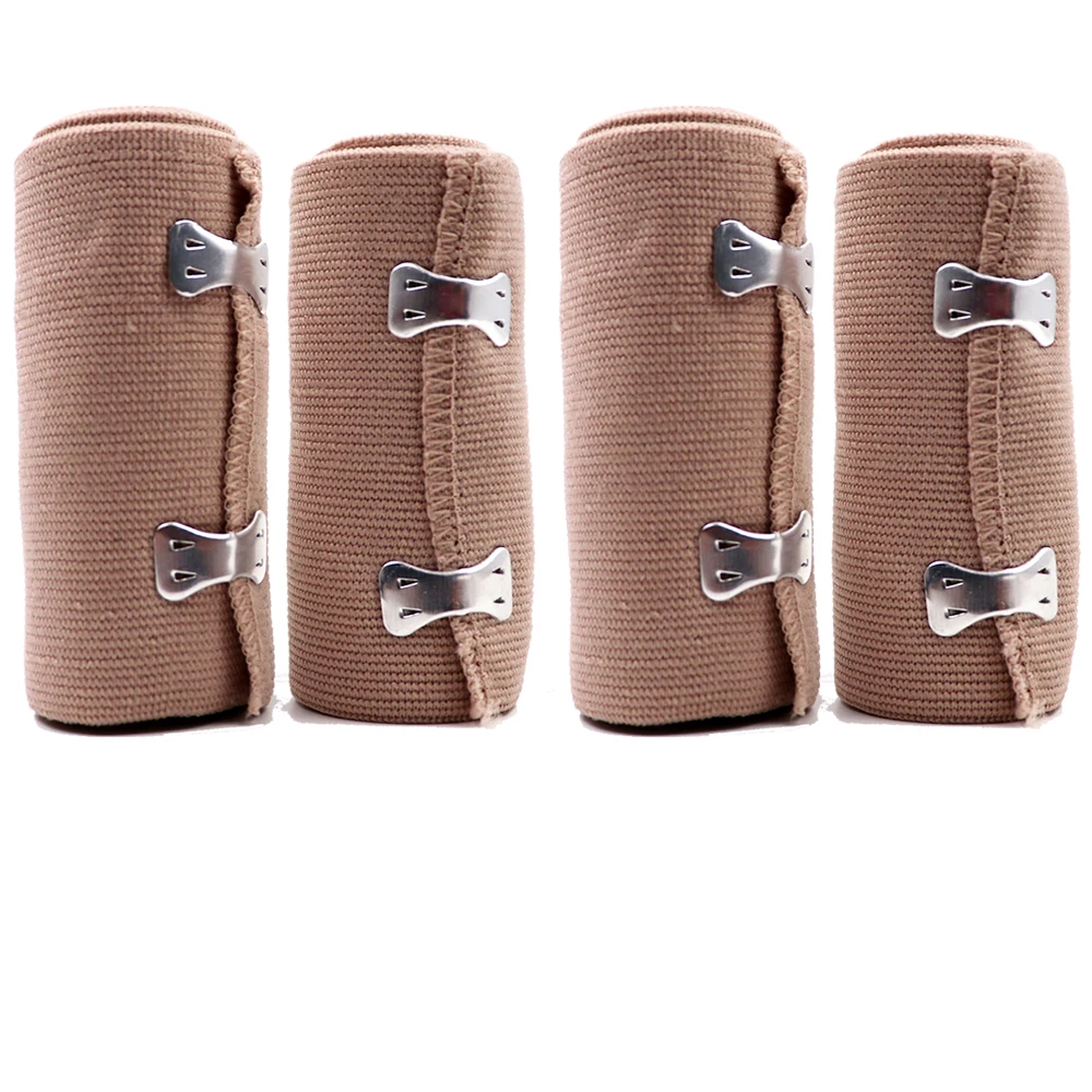 Medical stretch bandage 4 inch compression bag with clip 10 * 450CM