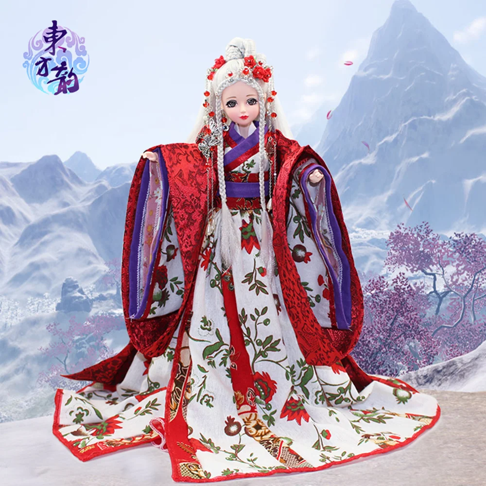 

Fortune Days East Charm 1/6 costume doll Bai Hu with makeup latest limited edition gift high quality toys 14 joint body .