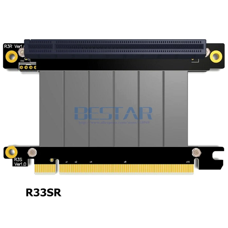 Кабель удлинитель с углом локтя Gen3.0 PCI E x16 до 3 0 5 см 20 30 40 Express pcie 16x|pcie 16x extender|riser